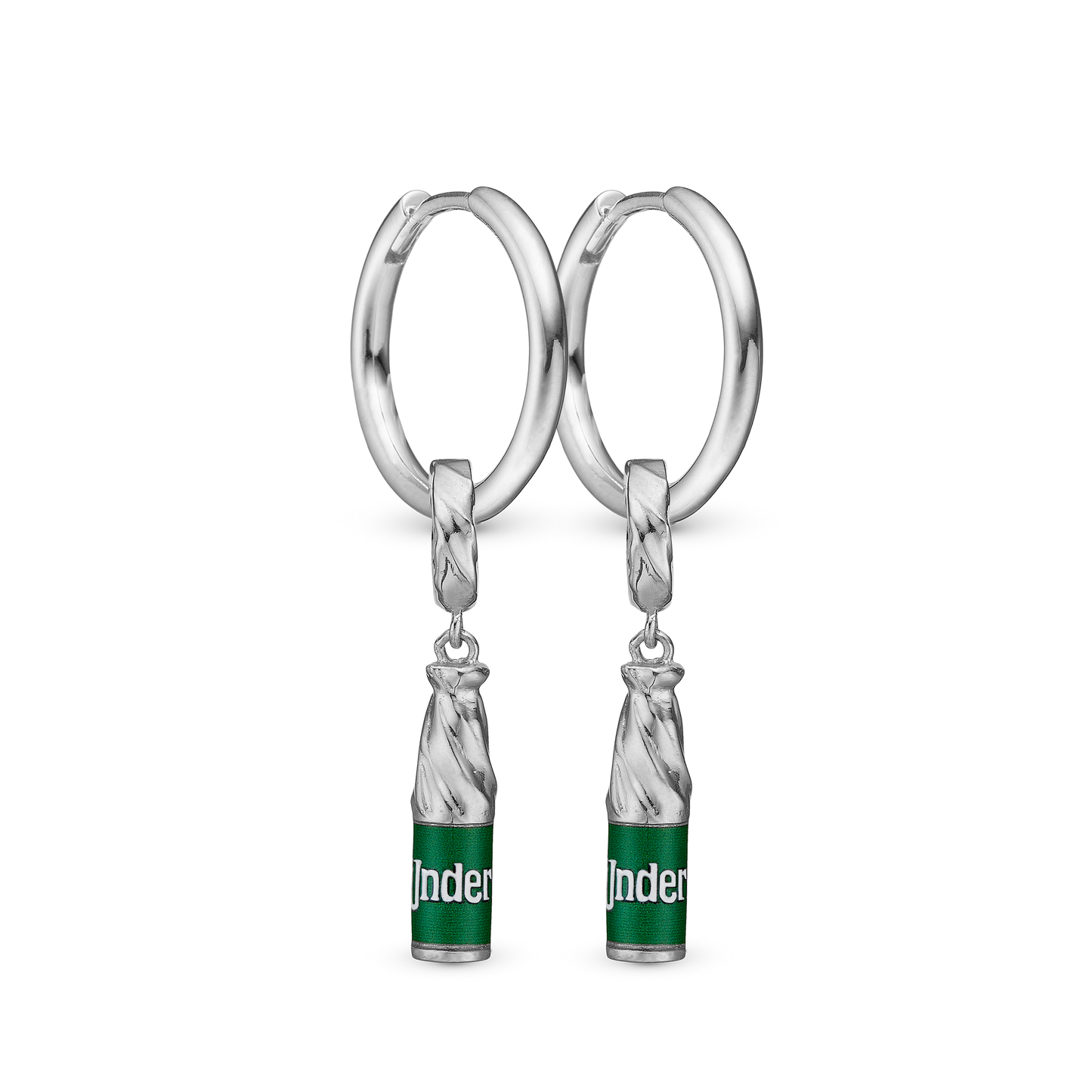 Shiny creol w Bottle hanger silver