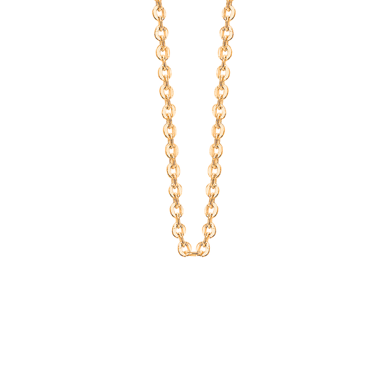 Silver necklace 45 cm gold pl