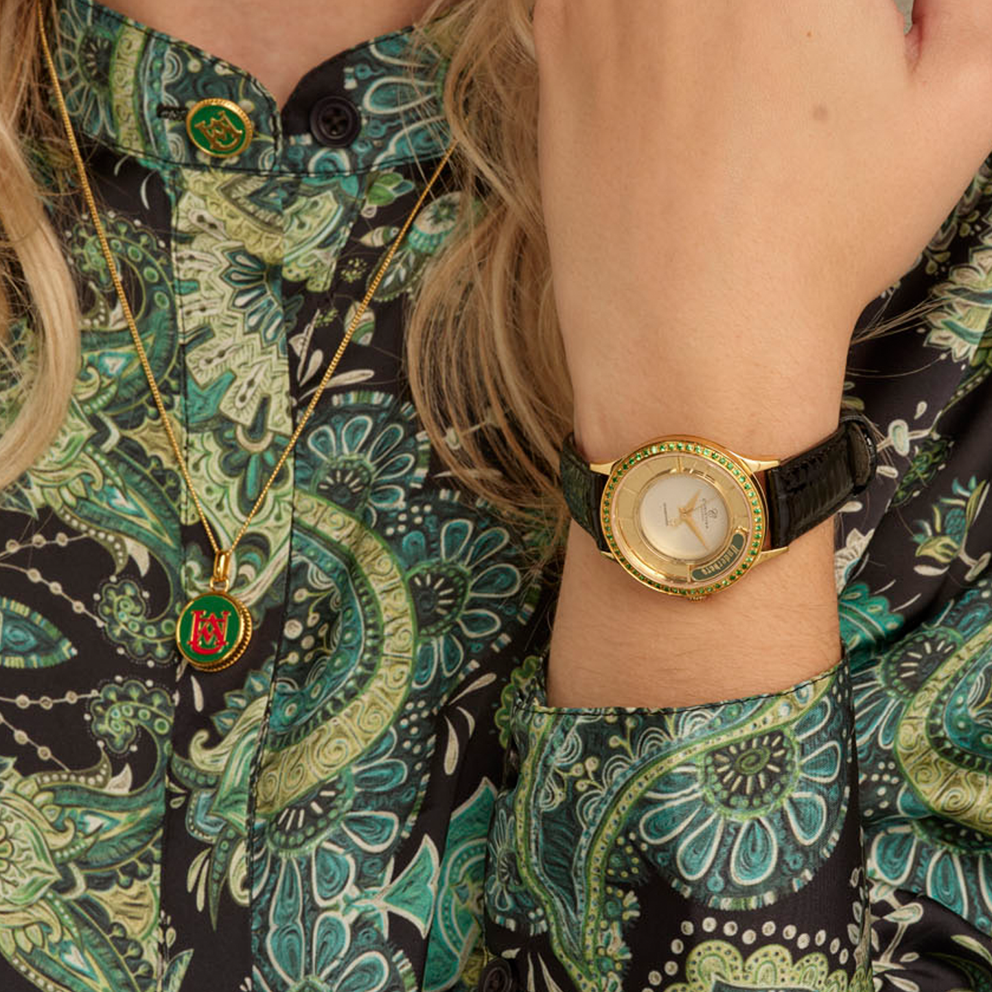 UNDERBERG Collect watch steel green