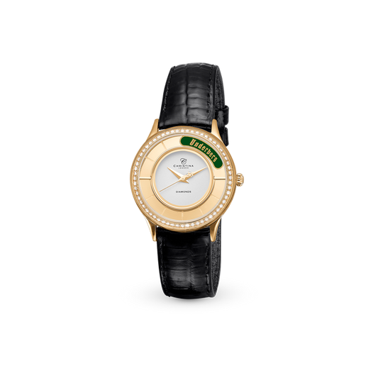 UNDERBERG Collect watch gold pl white