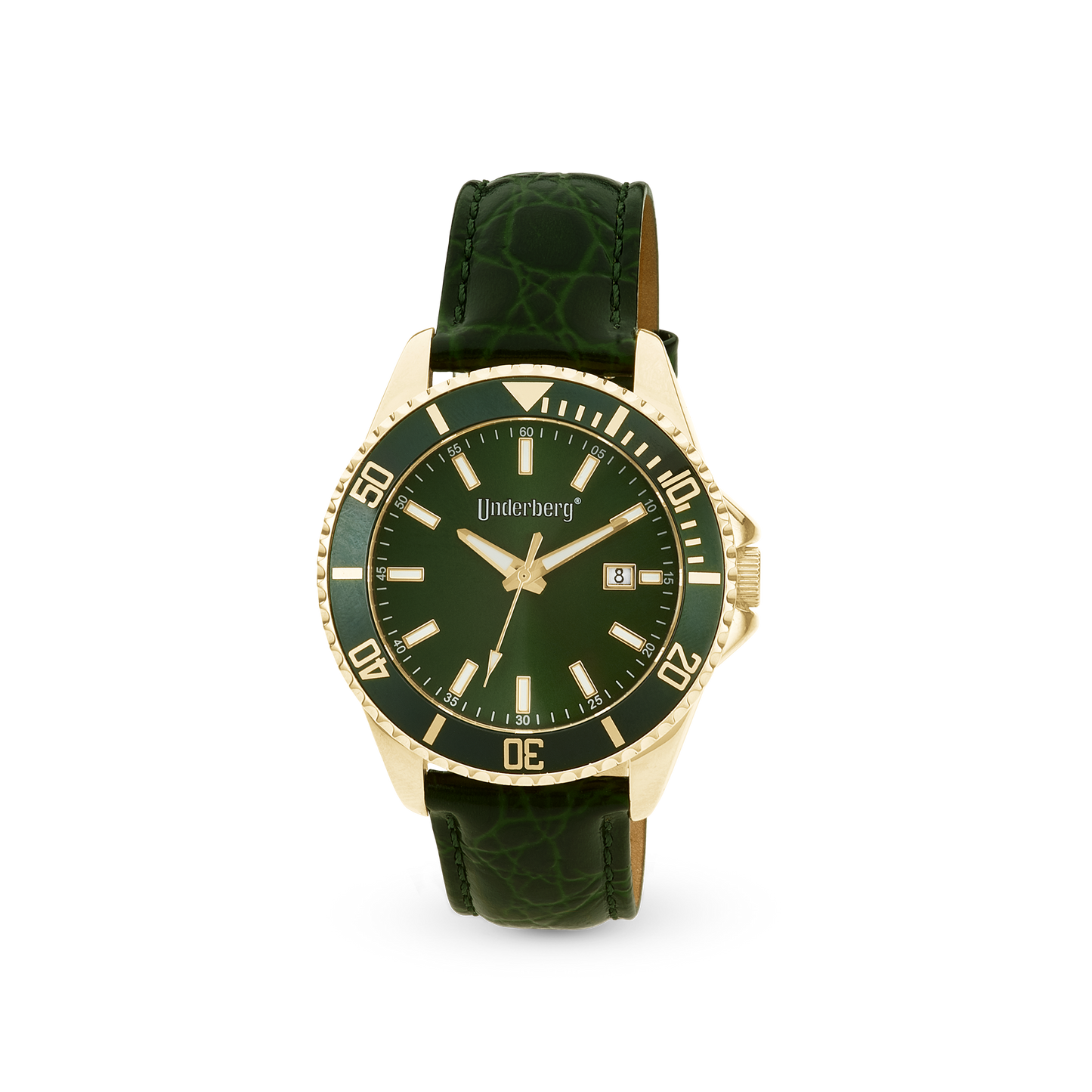 UNDERBERG Gents watch, gold plated.